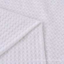 Stretch Polyester Viscose Knitted Recycled Waffle Fabric